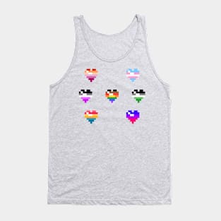 Pixel Heart - LGBT+ Pride (2023 Ensemble) T-Shirt Tank Top